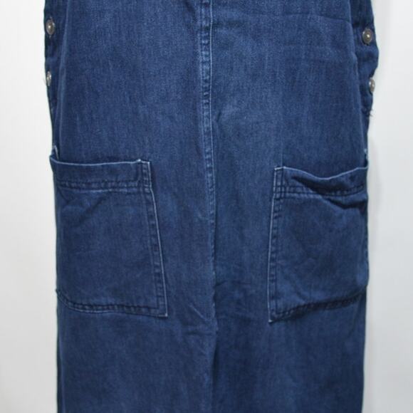 Studio Ease Vintage Denim Jumper Maxi Dress Size 8 - Picture 5 of 7